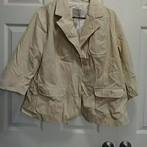 Old Navy khaki & White Jacket