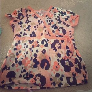 Koi scrub top, size medium