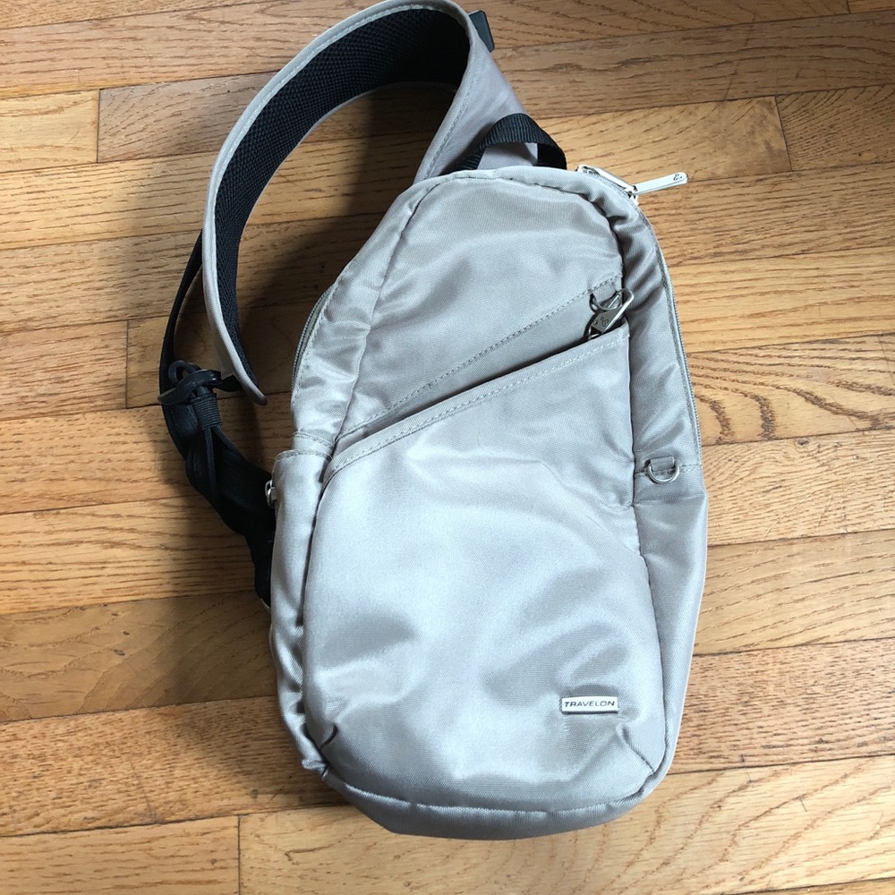 Travel on Anti Theft Tan Sling Bag