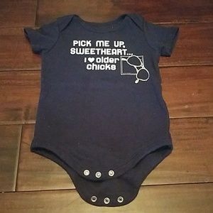 Blue boys "pick me up..." onsie