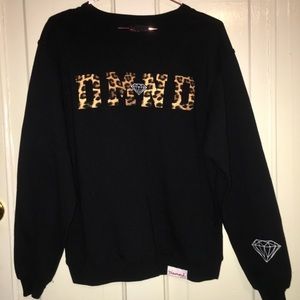 Diamond Supply Co. Cheetah Print Crewneck