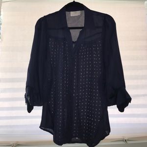 Madison Marcus Navy  Blouse