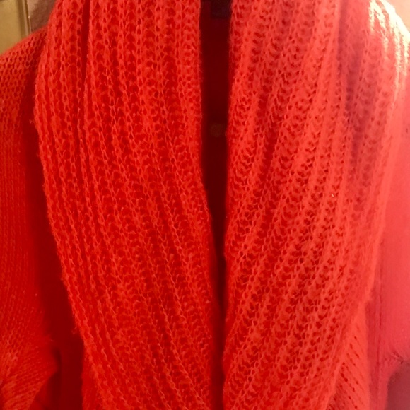 Double Zero Open Front Belted Calf-Length Cardigan - Picture 6 of 8