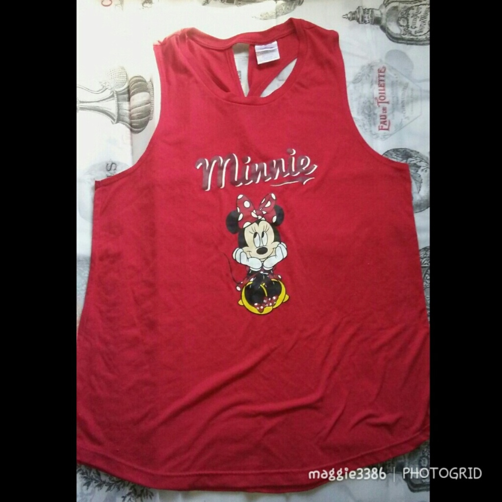 Minnie mouse racer back tank