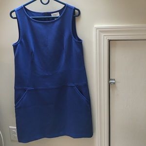 Beautiful blue shift dress with pockets