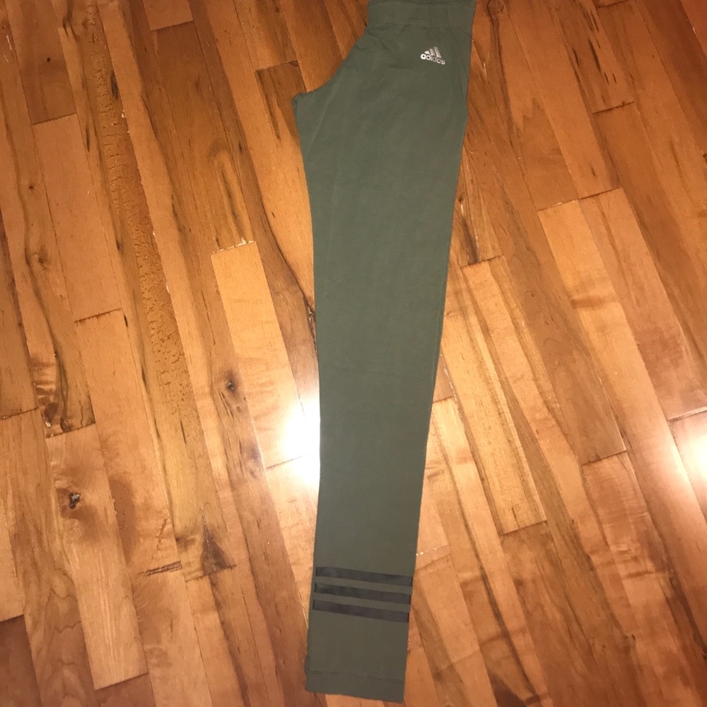 Olive adidas leggings