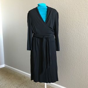Black Banana Republic Wrap Dress- med