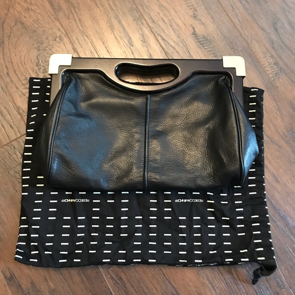 Rebecca Minkoff Handbags - Rebecca Minkoff Black Leather Clutch Bag