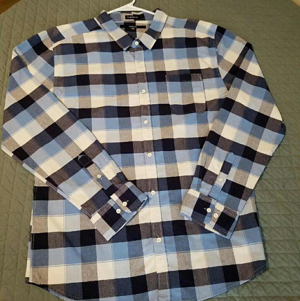 Carbon bottom down shirt