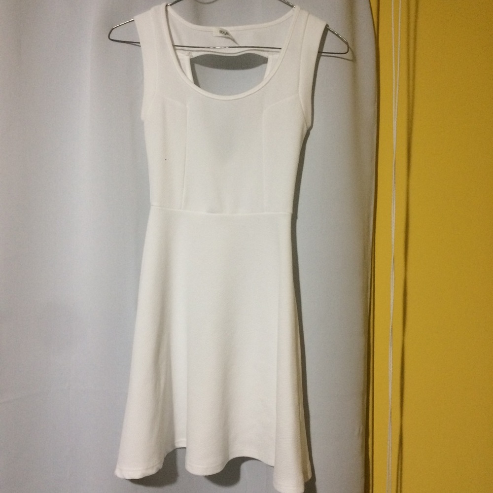 White Cut Out Dress