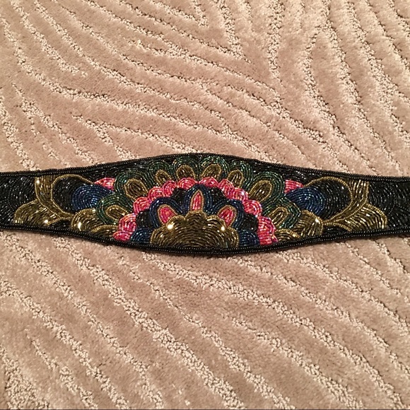 Beaded/sequined belt/sash - Picture 3 of 5