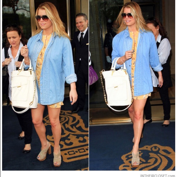 Miu Miu Wooden Suede Platform Sandals - Picture 7 of 8