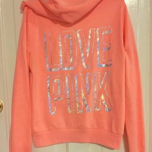 Victoria's Secret Holographic Zip-up Hoodie