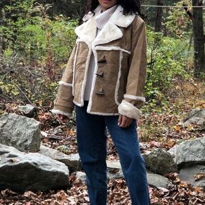 Steve Madden Leather Suede Coat