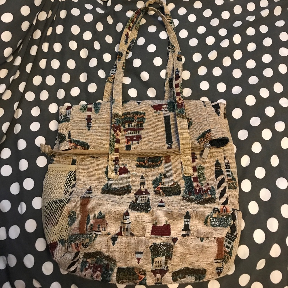Vintage Lighthouse tote NWOT