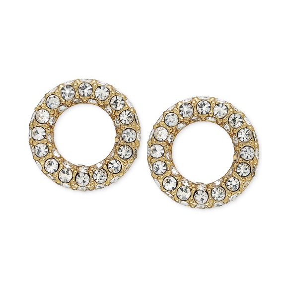 Kate Spade gold diamond stud earrings - Picture 3 of 6