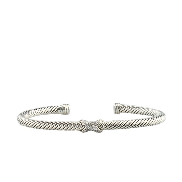 David Yurman Jewelry - David Yurman X Station Diamond Bracelet 135282