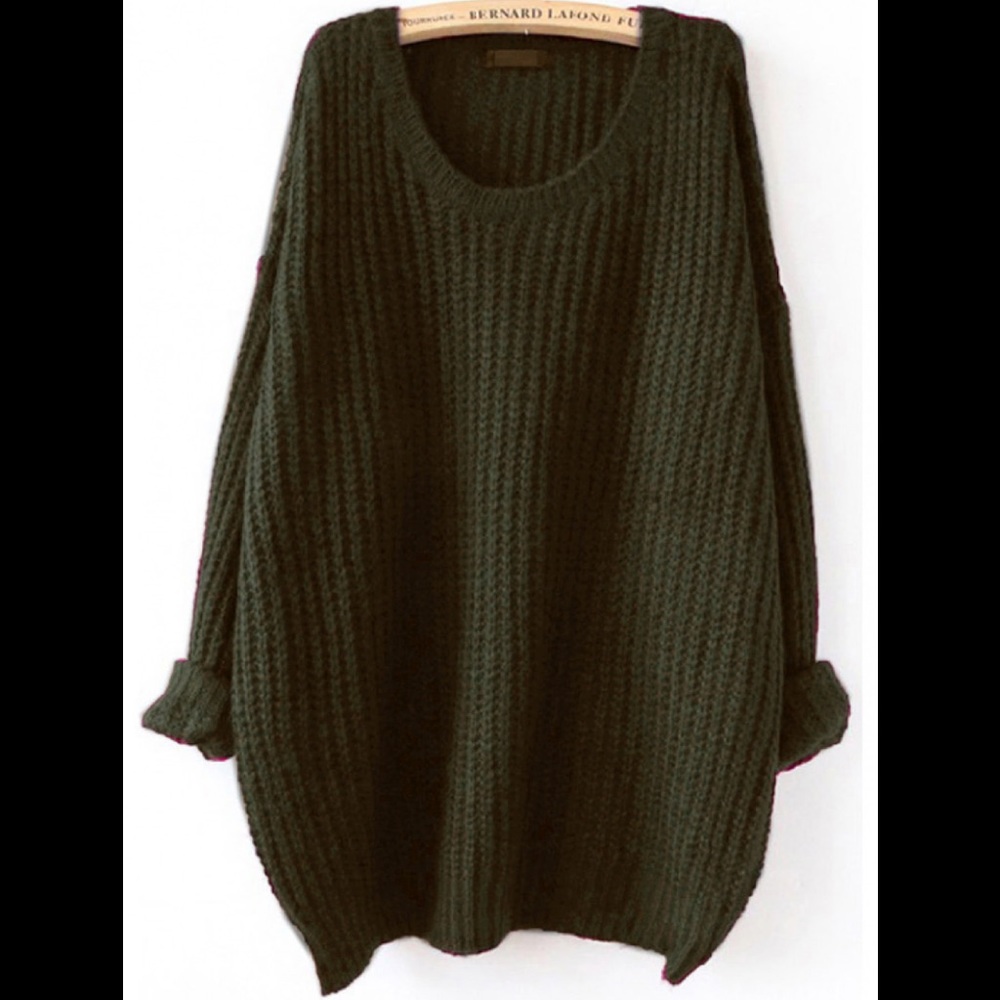 Olive green sweater