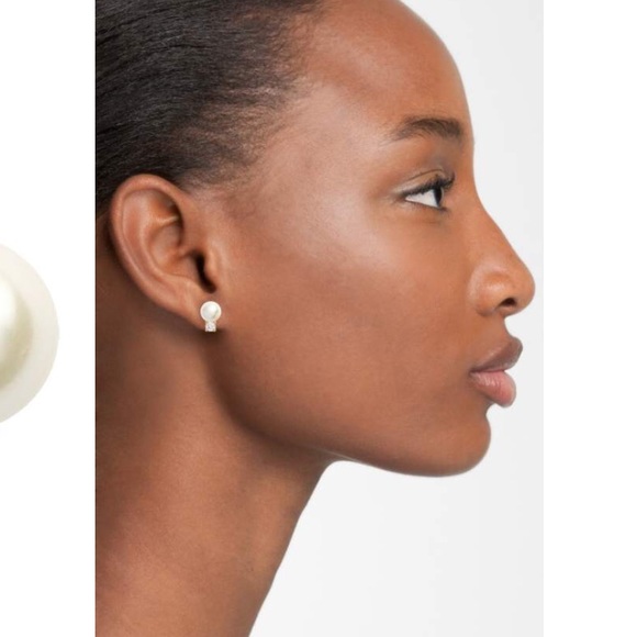 Pearl diamond Classical stud earrings - Picture 4 of 5