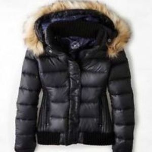 AE Black Puffer Jacket