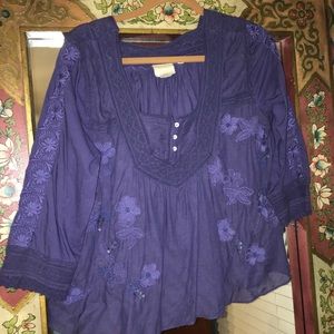 Vanessa Virginia blouse (navy blue)