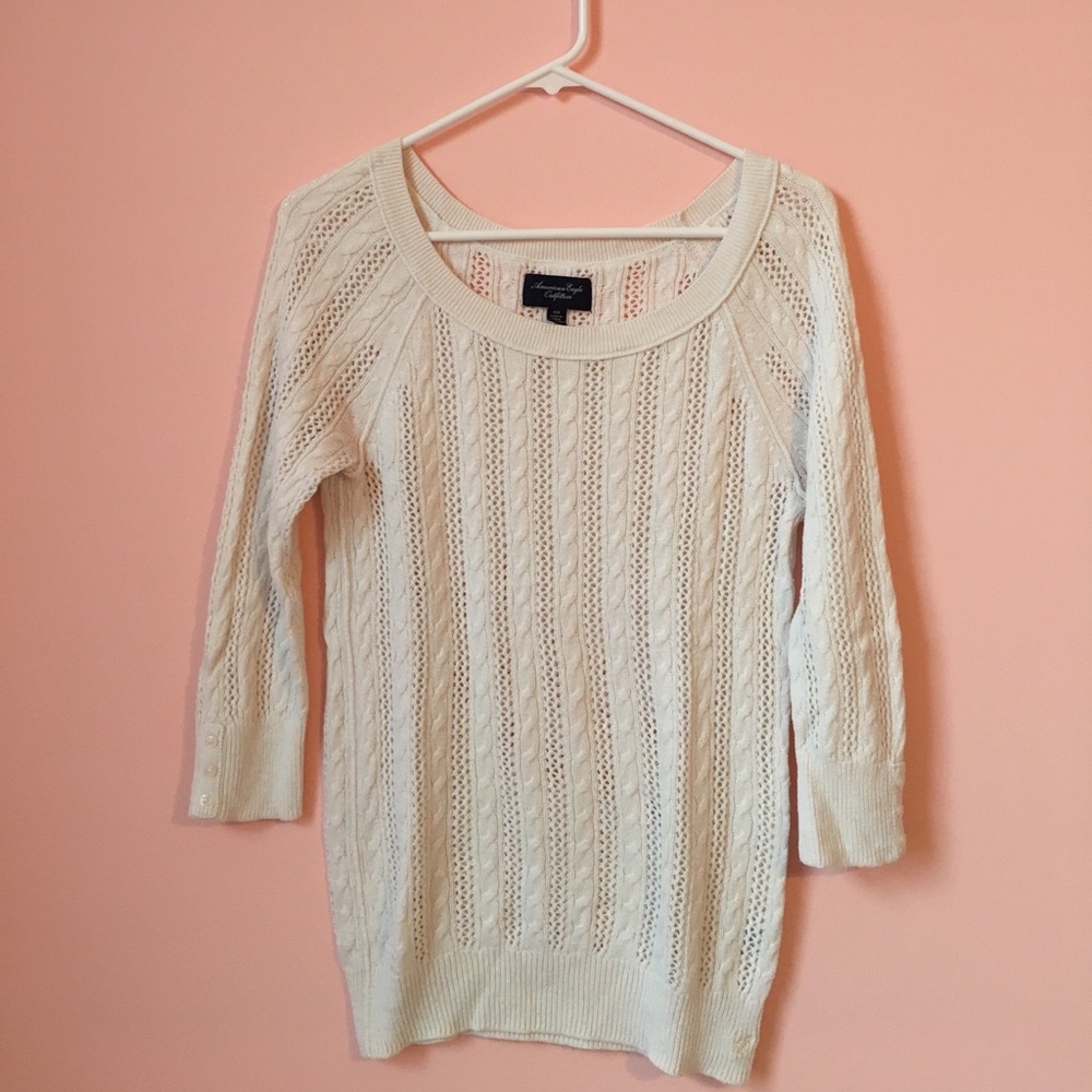 White Knit Sweater