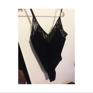 Black velvet TopShop onesie