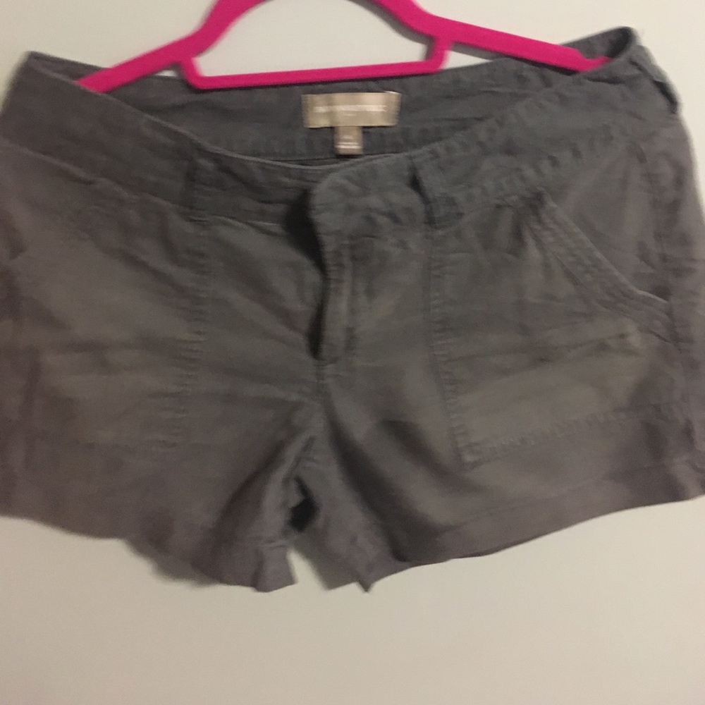 Banana Republic grey linen shorts