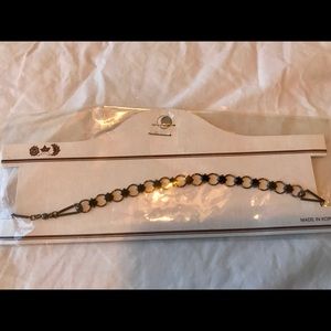 Black/silver choker necklace