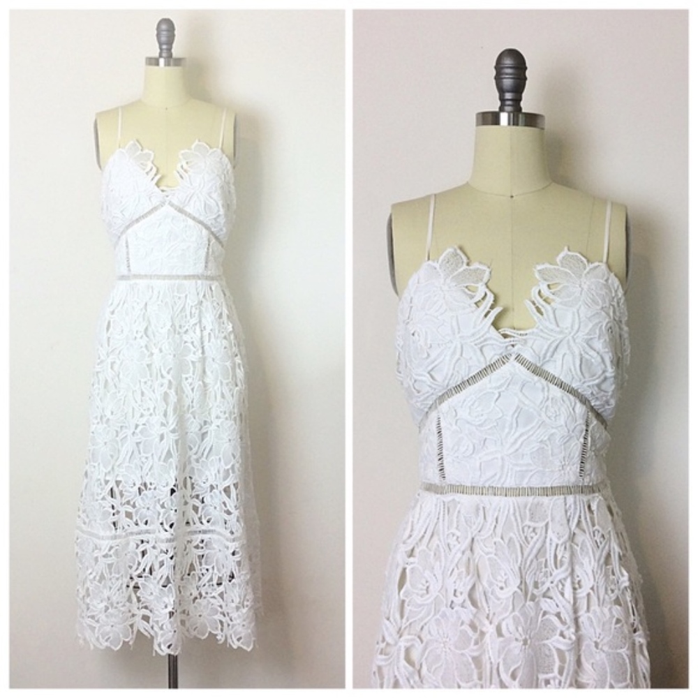 Free People White Midi Dress