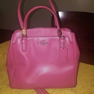 Coach pink leather purse