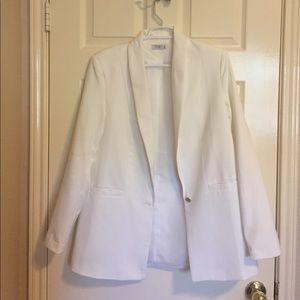 Long White Blazer, Single Button