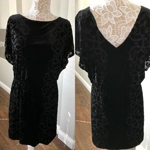 WHBM Embossed Velvet dress