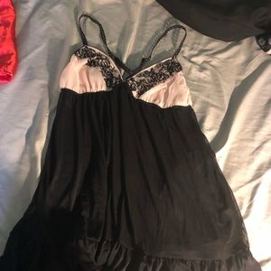 Black and lite pink babydoll