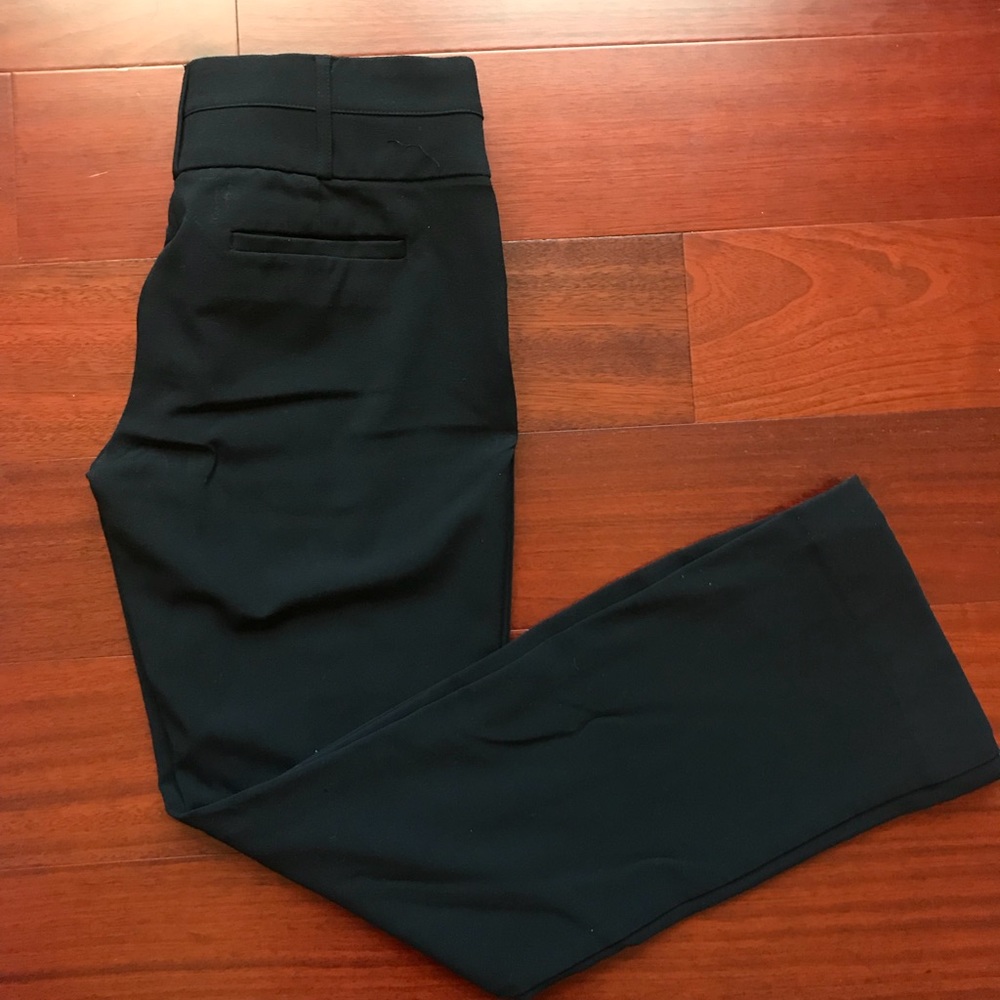 Black straight fit pants