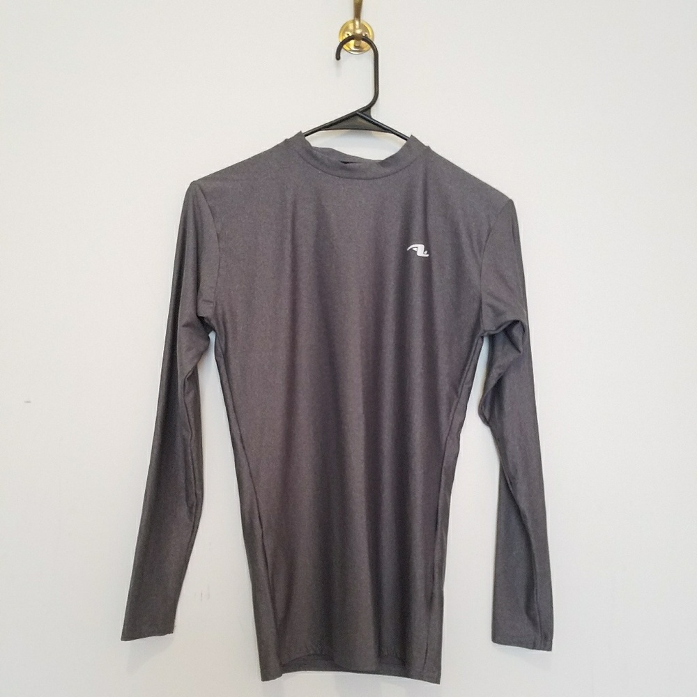 Men's Gray Fitted Athletic Shirt