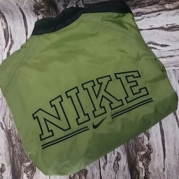 Nike Jackets & Blazers - Vintage 90s army green nike logo anorak jacket