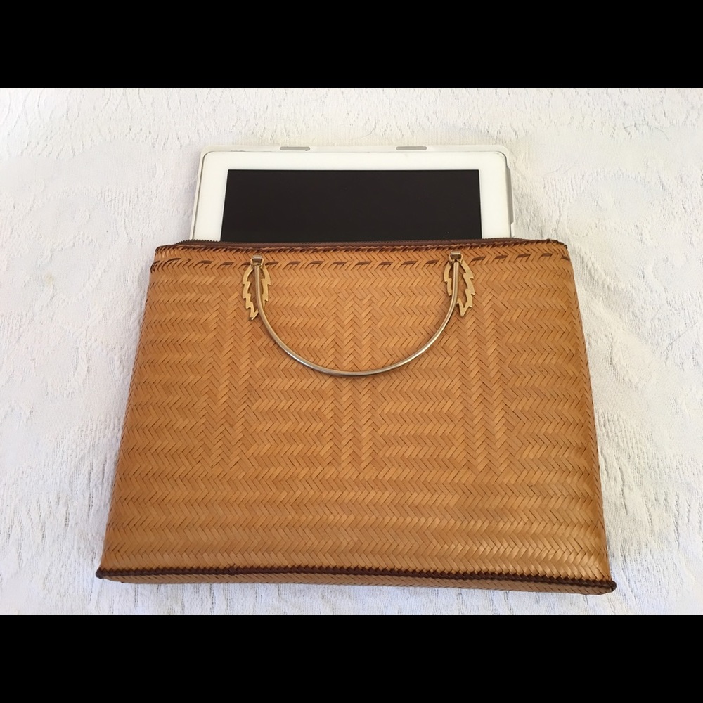 Wicker iPad purse vintage
