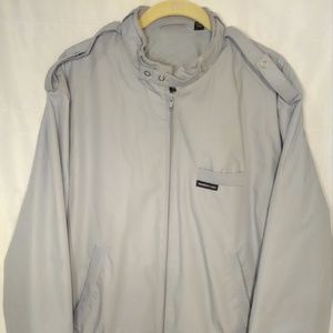 Members Only Bomber Jacket Size 40 Light Blue/Gray