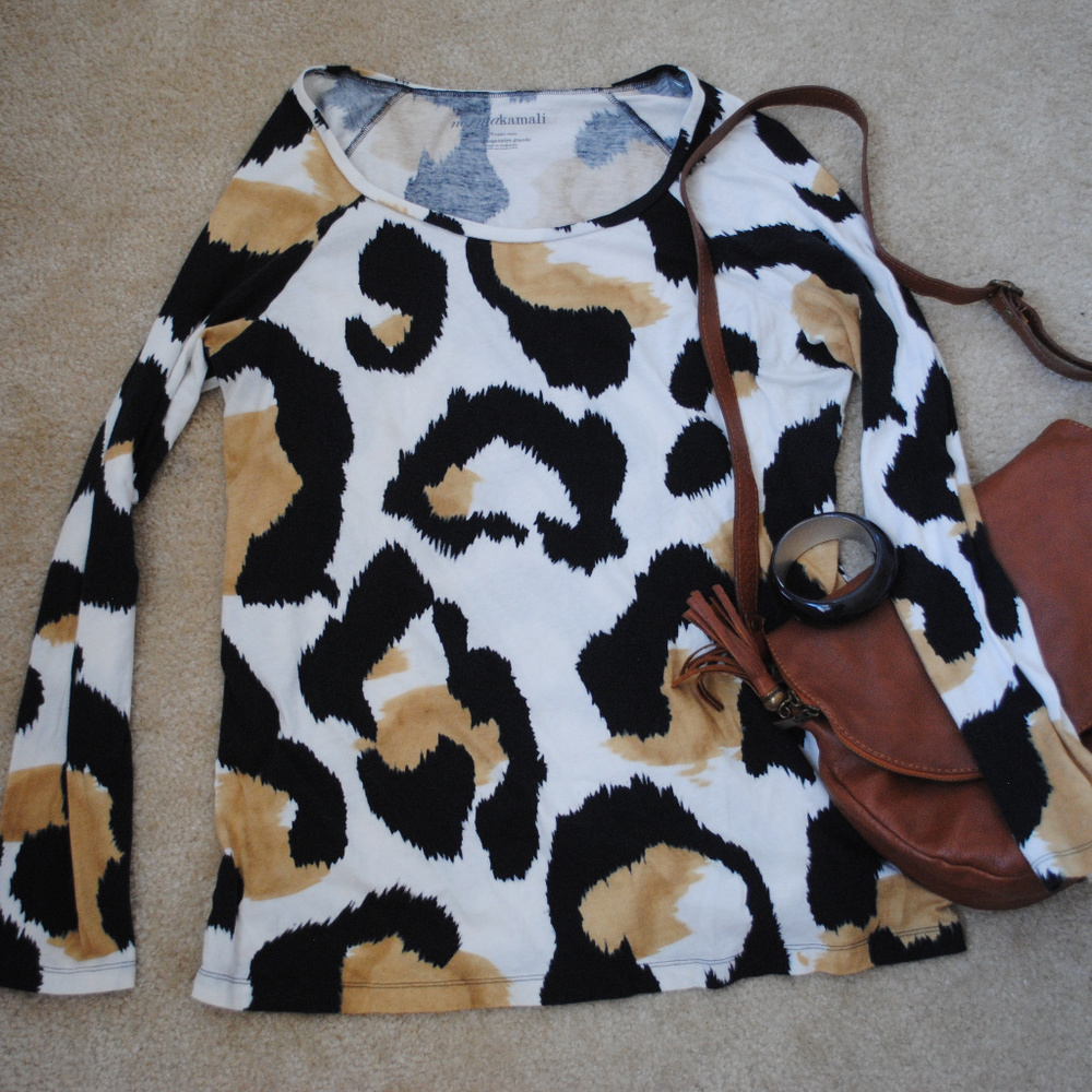 Bold leopard print top