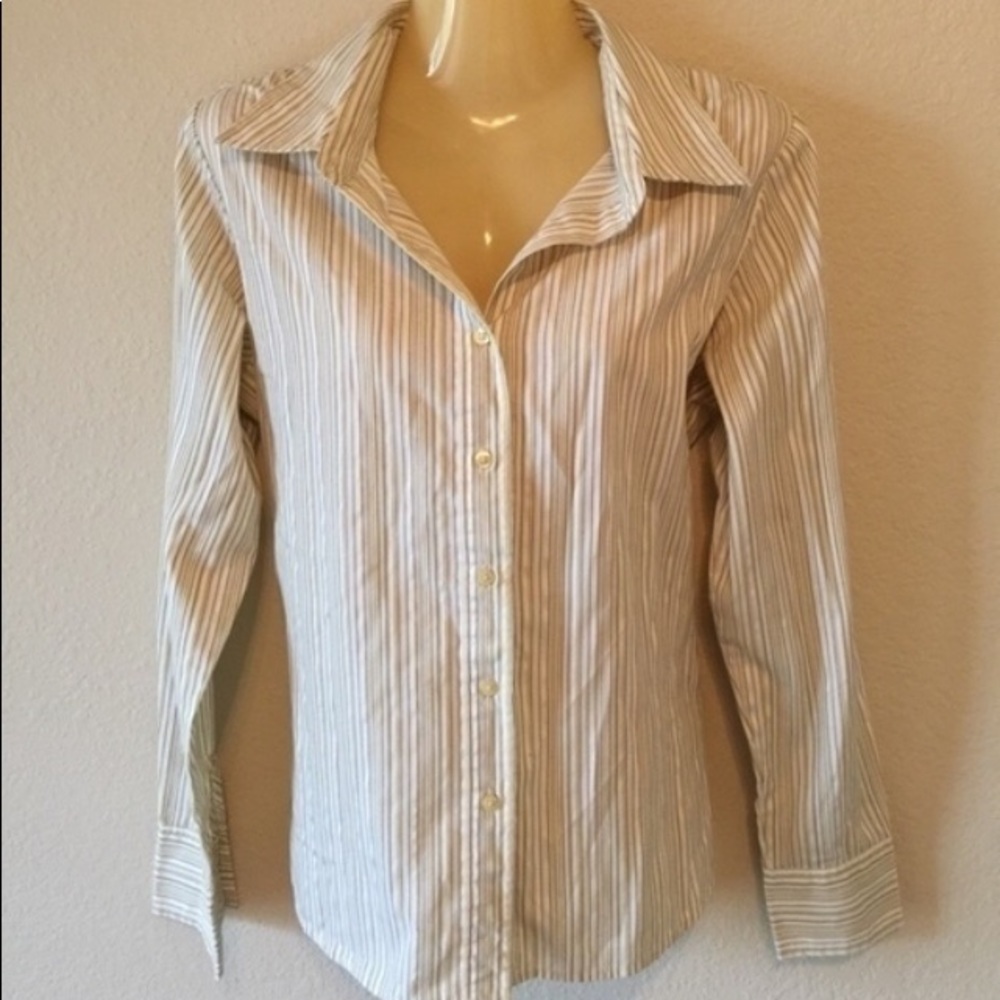 Green and yellow button down dress shirt