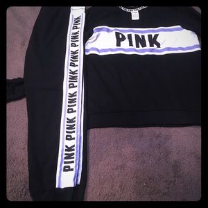 Victoria secret jogger crew neck set