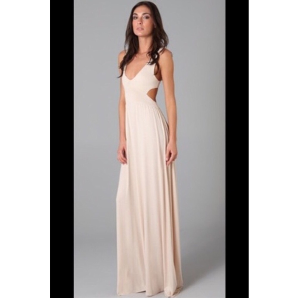 Tobi - Justine Side Slit Maxi (blush/pink)