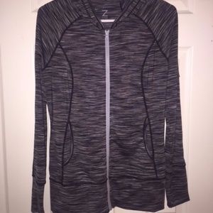 Grey and Black Athletic Zip-up