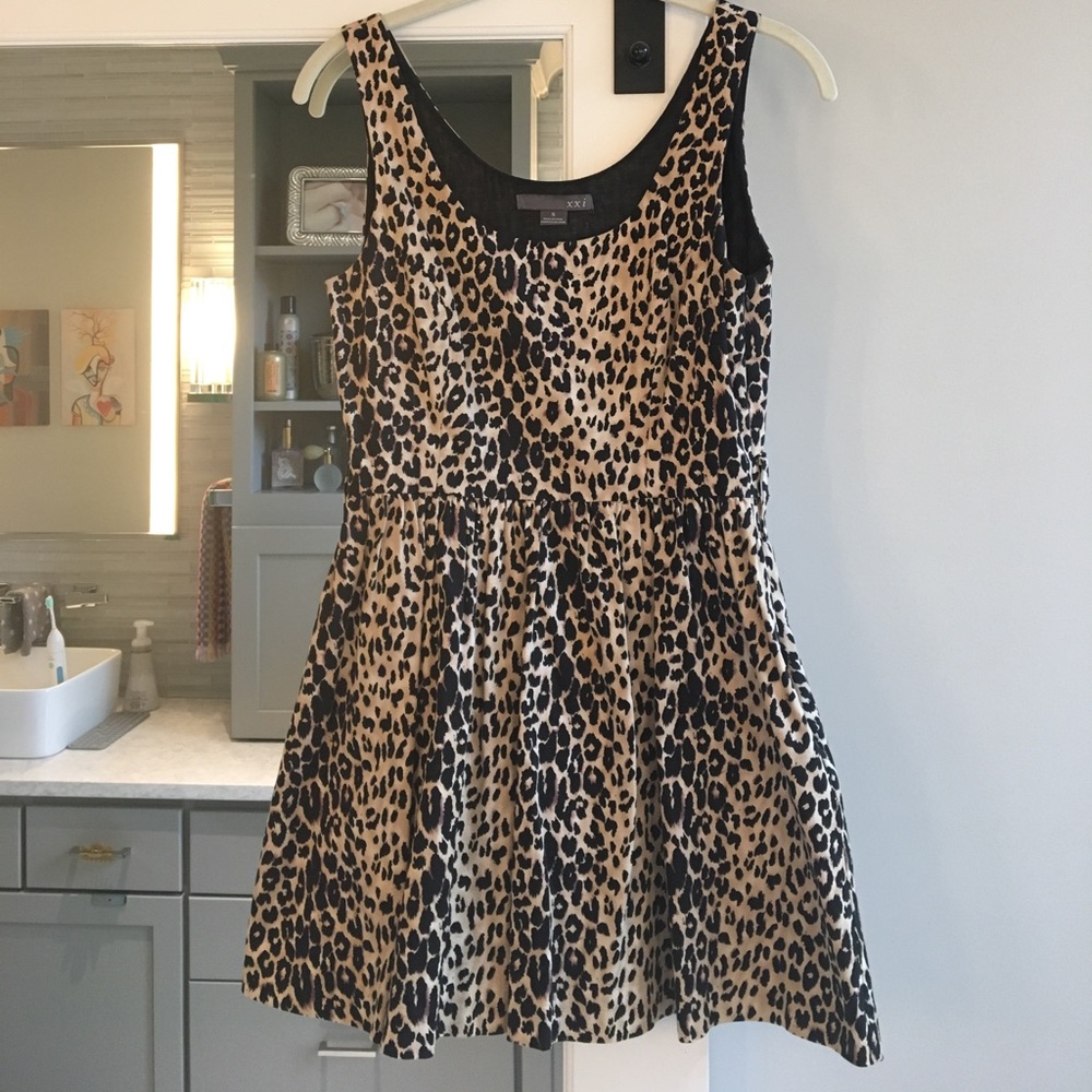XXi: animal print mini-dress