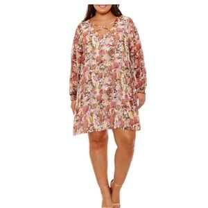 Floral Sheath Dress- plus