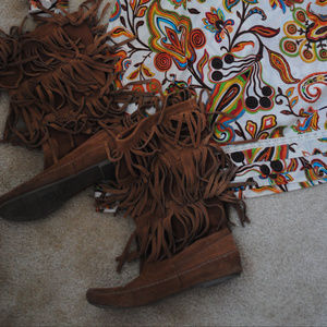 Lauren Conrad fringe boots