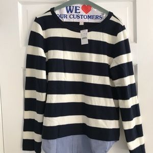 Jcrew striped light sweater