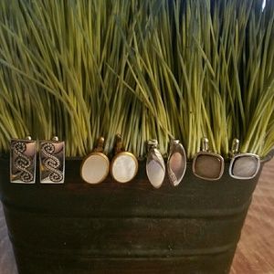 💥$5 OFF SALE Four Pair Of Vintage Mens Cuff Links