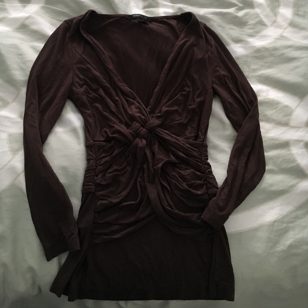 Brown top with front detail